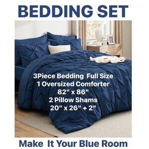Blue Bedding Set - 3 Piece Full Size